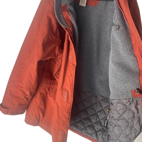 L.L. Bean Men's Size‎ Large Rust Brown Chore Barn Outdoor Coat Jacket - Picture 5 of 10